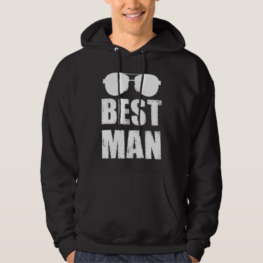 Best Man Bachelor Party Stag Groom Groomsmen Mens Hoodie (Vorderseite)