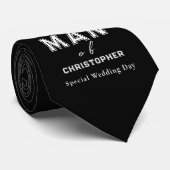 Best Man Black Krawatte (Gerollt)