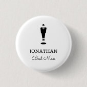 Best Man Gift Wedding Party Custom Button (Vorderseite)