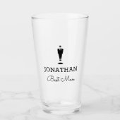 Best Man Gift Wedding Party Custom Glas (Vorderseite)