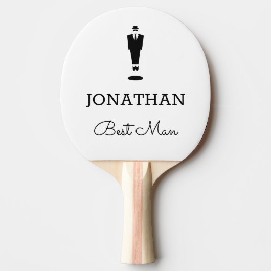 Best Man Gift Wedding Party Custom Personalized Tischtennis Schläger (Vorderseite)