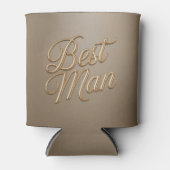 Best Man Gold Script Can Cooler Dosenkühler (Vorderseite)