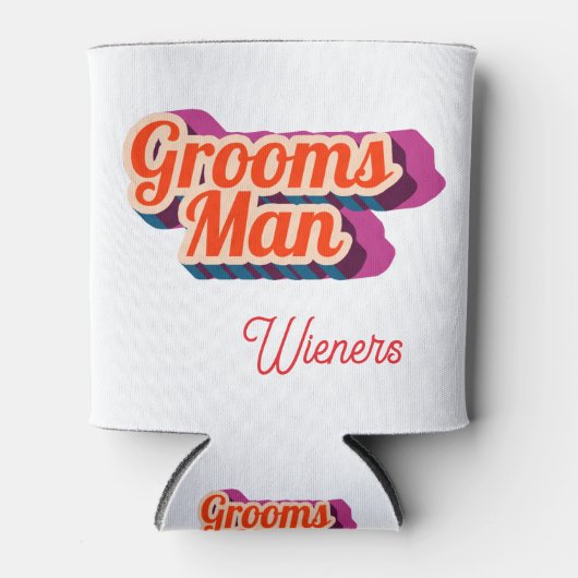 Best Man | Script Style Custom Wedding Dosenkühler (Vorderseite)