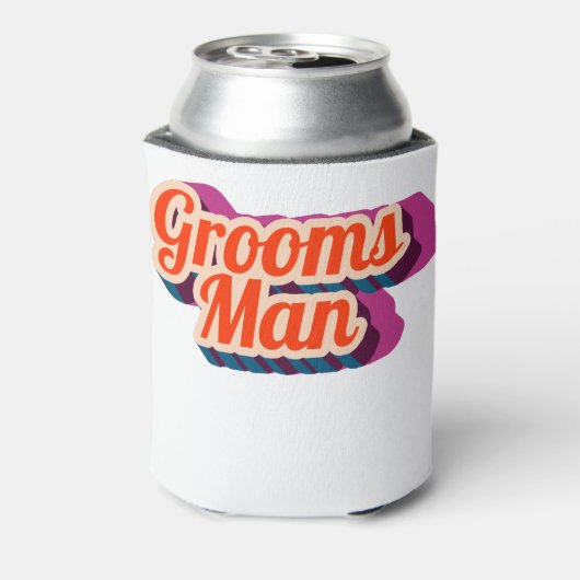 Best Man | Script Style Custom Wedding Dosenkühler (Kanne Rückseite)