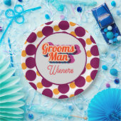 Best Man | Script Style Custom Wedding Pappteller (Party)