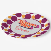 Best Man | Script Style Custom Wedding Pappteller (Schrägansicht)