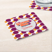 Best Man | Script Style Custom Wedding Rechteckiger Pappuntersetzer (angewinkelt)