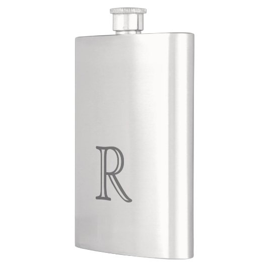 Best Man Wedding Gift Personalized Initial Flachmann (Links)