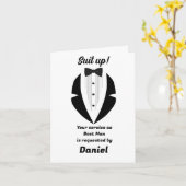 Best Man Wedding Proposal  Karte (Gelbe Blume)