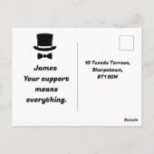 Best Man Wedding Proposal  Postkarte (Rückseite)