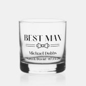 Best Man Whiskyglas (Vorderseite)