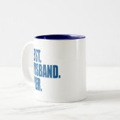 Best. Mann. Immer.(Blau) Zweifarbige Tasse (Vorderseite Links)