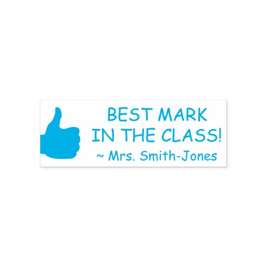 "BEST MARK IN DER KLASSE!" + Name des benutzerdefi Permastempel (Design)