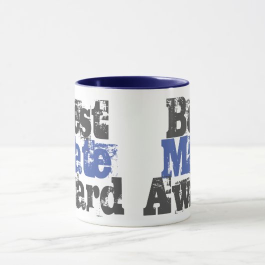 Best Mate Award in der Tasse Blau und Grau (Zentrum)