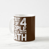 Best Mathe Teacher Art Men Women Math Joke Kaffeetasse (Vorderseite Links)