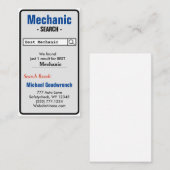 Best Mechanic Business Card Visitenkarte (Vorne/Hinten)