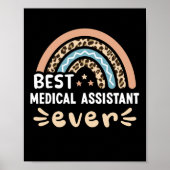 Best Medical Assistant ever Leopard Rainbow Gift M Poster (Vorne)