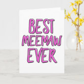 Best meemaw ever karte (Gelbe Blume)