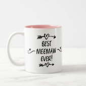 Best MeeMaw-Ever Zweifarbige Tasse (Links)