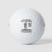Best Men Play Golf Eighties Funny Golfer Golfing  Golfball (Vorderseite)