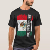 Best Mexican Grandma Ever Mexico Flag Mother's Day T-Shirt (Vorderseite)