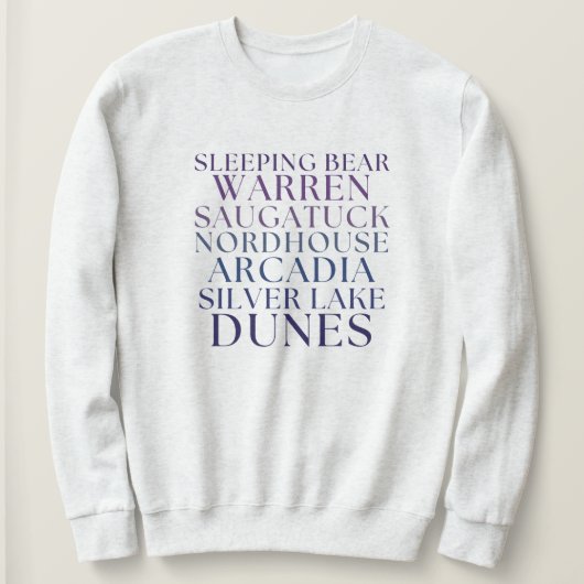 Best Michigan Sand Dunes Michigan Theme Pullover (Design vorne)