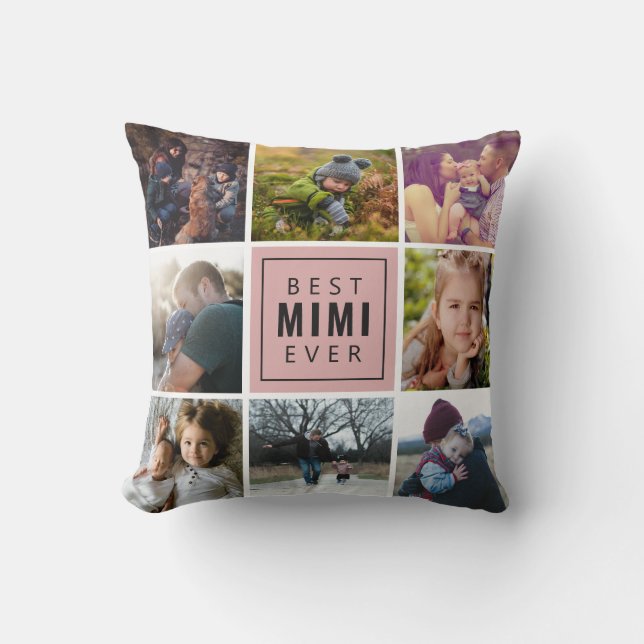 Best Mimi Ever Foto Kissen (Vorderseite)