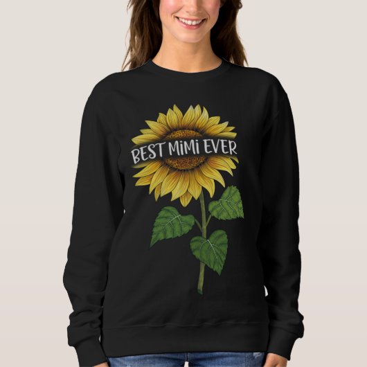 Best MiMi Ever Sunflower Sweatshirt (Vorderseite)