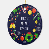 Best Mimi Ever Weihnachtsfeier Keramik Ornament (Links)