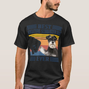 Best Miniature Schnauzer Dad Ever Vintage Father T-Shirt