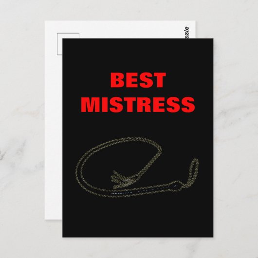 BEST MISTRESS POSTKARTE (Vorne/Hinten)