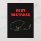 BEST MISTRESS POSTKARTE (Vorderseite)