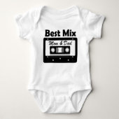 Best Mix Mom and Dad Baby Shower Gift Baby Strampler (Vorderseite)