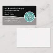 Best Modern Plumber Service Business Cards Visitenkarte (Vorne/Hinten)