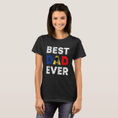 Best Moldovan Dad Ever Moldova Daddy Father s Day T-Shirt (Vorne ganz)