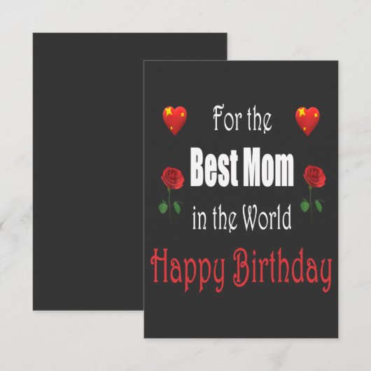 Best Mom Birthday Design (Vorne/Hinten)