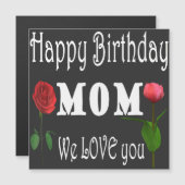 Best Mom Birthday Design Magneteinladung (Vorne/Hinten)
