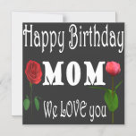 Best Mom Birthday Design  Magneteinladung<br><div class="desc">Wonderful cute birthday design for your lovely mom</div>