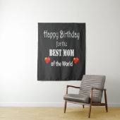 Best Mom Birthday Design Wandteppich (Beispiel)