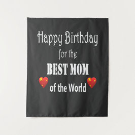 Best Mom Birthday Design Wandteppich