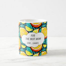 Best Mom Citrus Coffee Mug – Personalized Lemon Kaffeetasse