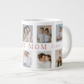 Best Mom Custom Photos Coffee Mug Jumbo-Tasse (Vorderseite Rechts)