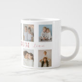 Best Mom Custom Photos Coffee Mug Jumbo-Tasse (Rechts)