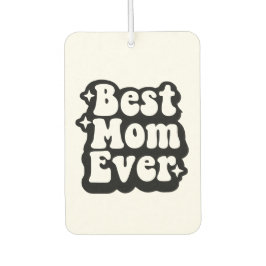 Best Mom Ever 1 Custom Photo Retro Groovy Autolufterfrischer