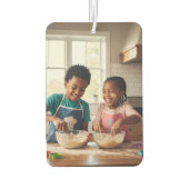 Best Mom Ever 1 Custom Photo Retro Groovy Autolufterfrischer (Rückseite)