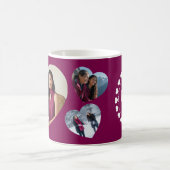 Best Mom Ever 3 Heart Photo Collage Keepsake Kaffeetasse (Mittel)