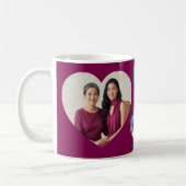 Best Mom Ever 3 Heart Photo Collage Keepsake Kaffeetasse (Links)