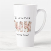 Best Mom Ever 3 Photos Cutout Letters Milchtasse (Rechts)