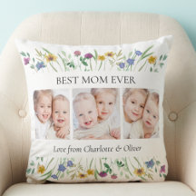 Best Mom Ever 3 Photos Floral Mother's Day