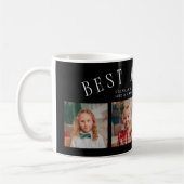 Best Mom Ever 4-Photo Black Mothers Day  Kaffeetasse (Links)